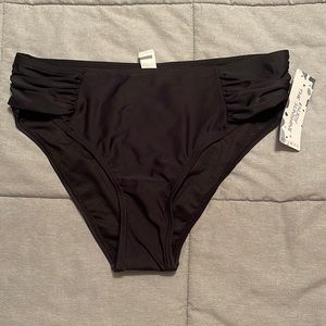 A36 🆕 New with tags black bikini bottoms